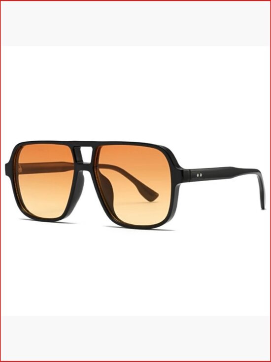 Retro Square Oversized Aviation Sunglasses UV400 Protection main image 7